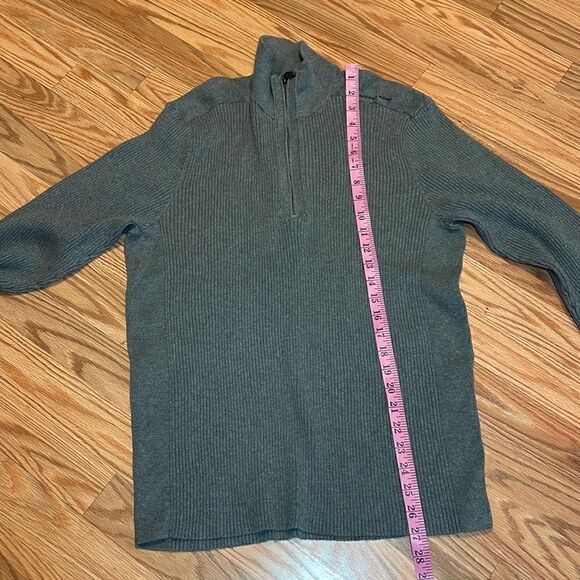 Michael Kors Men’s Pullover Sweater, 1/4 Zip, Grey XL - Picture 6 of 8